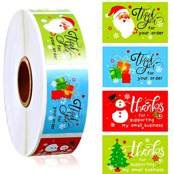 🌈🟩 STICKERS 100~HOLIDAY ASSORTED - Picture 1 of 3